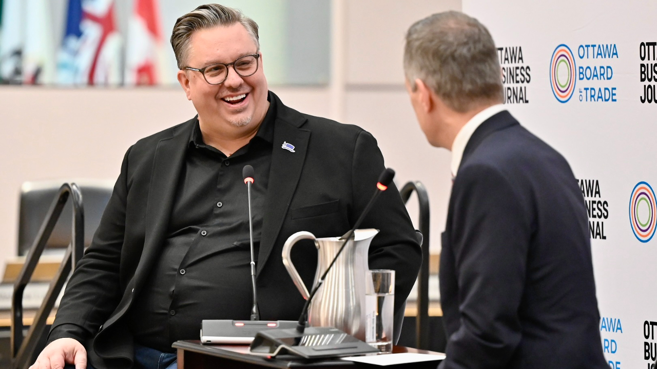 Erik Hoffman speaks at mayor's breakfast