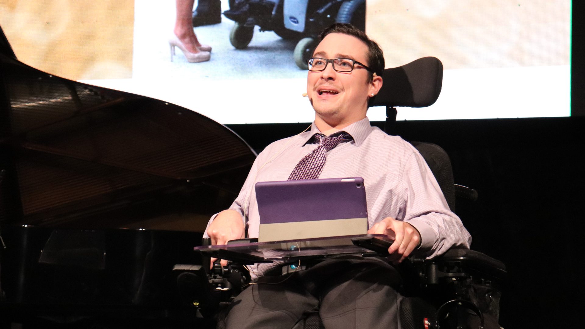 Former CHEO patient Kellen Schleyer was the featured speaker at the annual CHEO Gala at the National Gallery of Canada on Wednesday. (Photo by Mia Jensen)