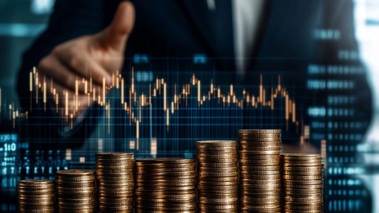 Venture capital investing stock image