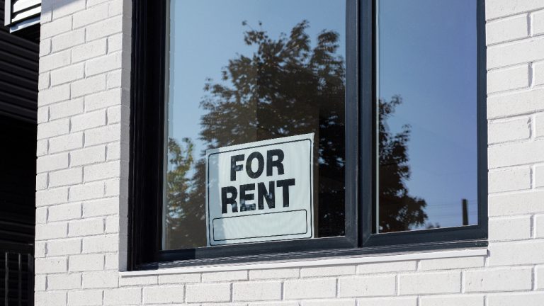 Apartment for rent stock image