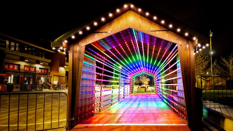 The Twinkle Tunnel at the Ottawa Christmas Market at Lansdowne aims to raise awareness for mental health around the holidays. Photo provided by Celebright.