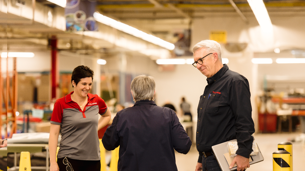 Hawkesbury-based Tulmar Safety Systems CEO Patrick Tallon (right) led a management buyout in December. Photo provided.