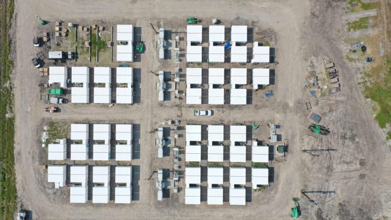 Battery storage project in California and Texas. Photo provided by Potentia.