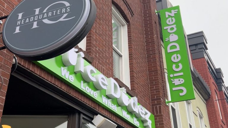 The Juice Dudez ByWard Market location on Clarence Street opened in late December 2024. Photo provided by Tatiana Nasr at Juice Dudez.