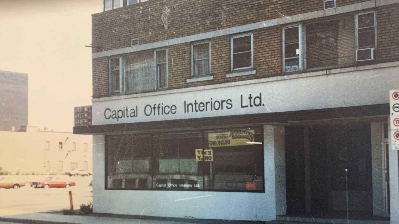 Capital Office Interiors's first office on Slater Street circa 1974. Photo provided.