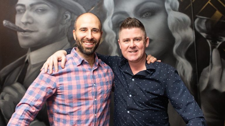 Escape Manor co-founder and CEO Chris Bisson (left) and co-founder and chief marketing officer Steve Wilson. Photo courtesy Escape Manor