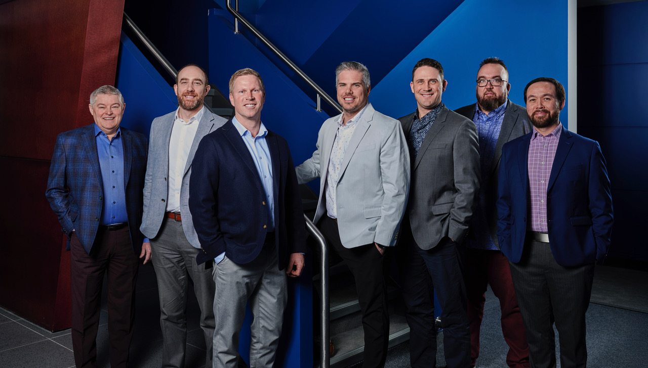 From left: Mark D’Arcy, Michael Laflamme, David Gilbert, Joe Forsyth, Brad Richardson, Curtis Beadow, and Michael Killam. Photo supplied