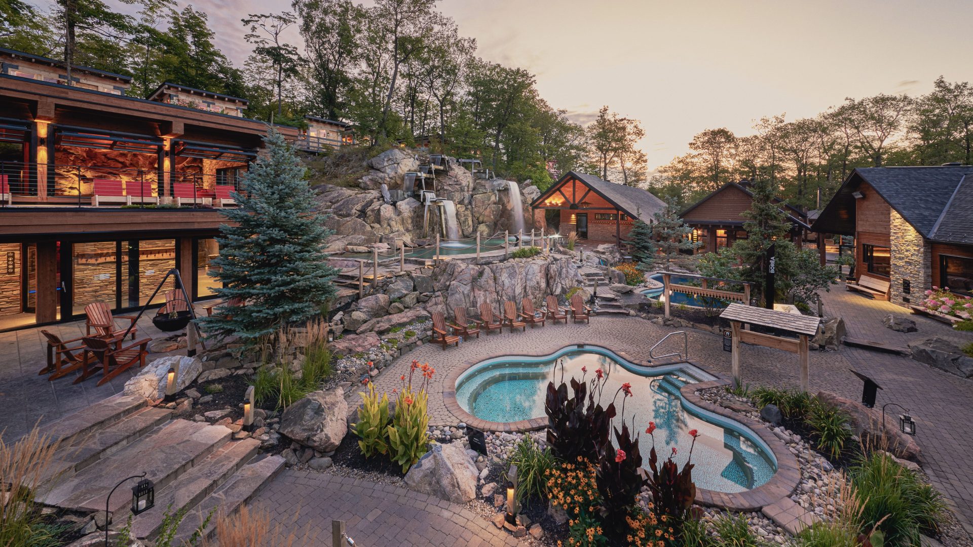 Nordik Spa Village in Chelsea is on of three Groupe Nordik thermal spas across Canada. Photo supplied by Groupe Nordik