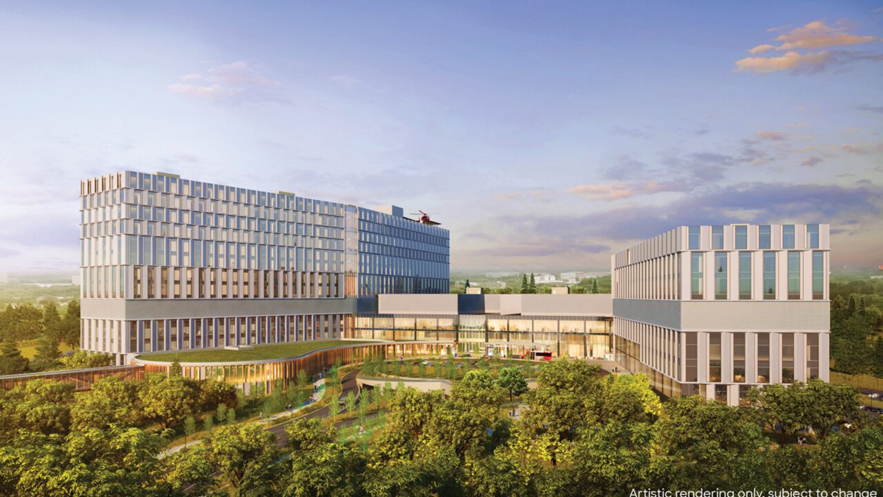 The Ottawa Hospital Civic Campus redevelopment artist rendering. Photo provided.