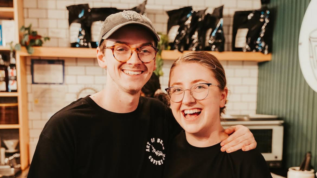 Art of Bean Coffee Co. co-owners Jordan Campbell and Elizabeth Iverson announced the popular Orléans coffee shop will close at the end of June. Photo by L. Manuel Baechlin, from Art of Bean's Instagram page.