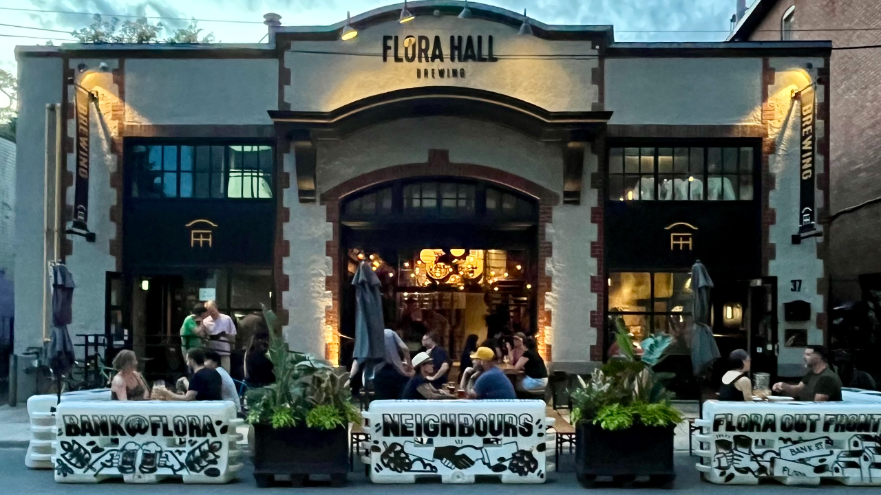 Flora Hall Brewing has a 20-to-25 person street patio. Photo supplied.
