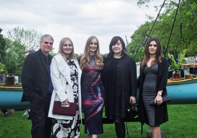 The team from Marilyn Wilson Dream Properties at the Ottawa Riverkeeper Gala at Jacques-Cartier Park on May 21, 2025. Photo by Tia MacPherson.