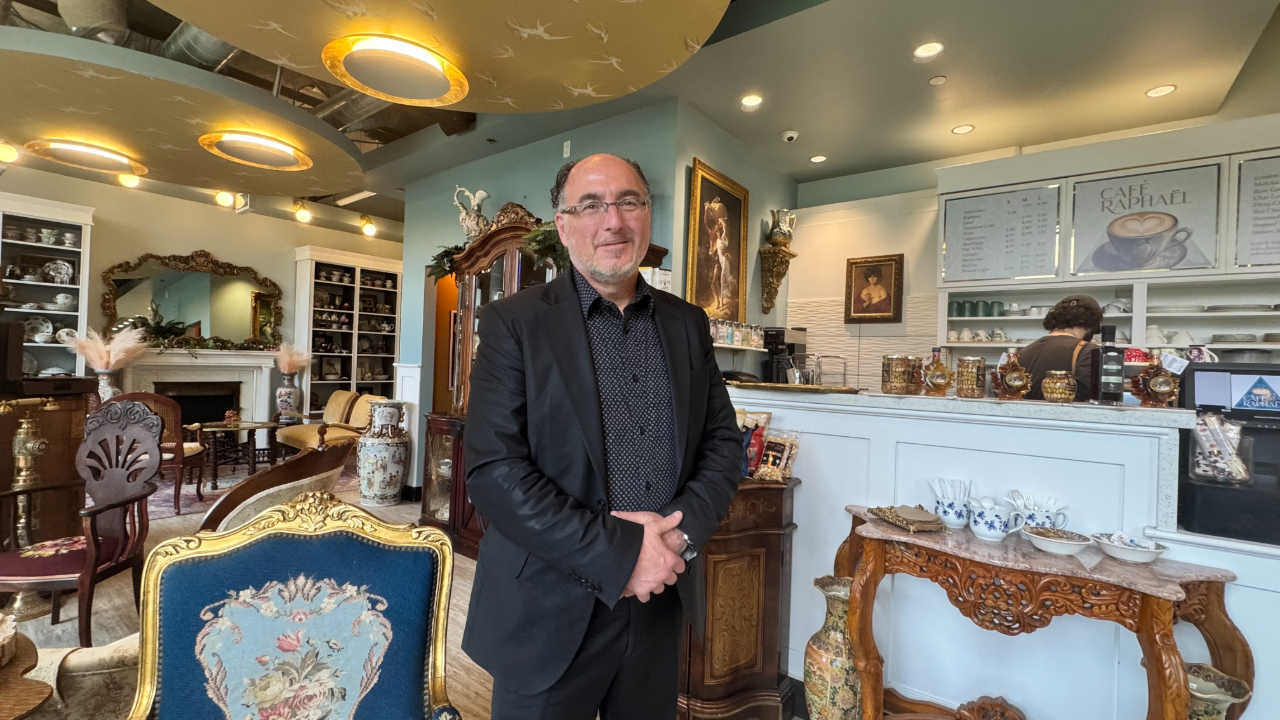 Raphael Wakin, owner and operator of Café Raphael. Photo by Nathan Drescher.