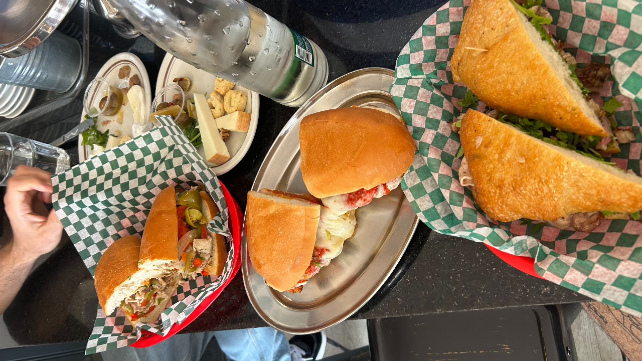 Sandwiches from Pesto's Deli. Photo by Jordan Pizzuti.
