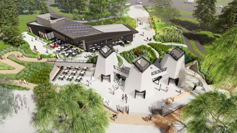 Renderings of the newly-unveiled Westboro Beach Pavilion. Image from NCC website.