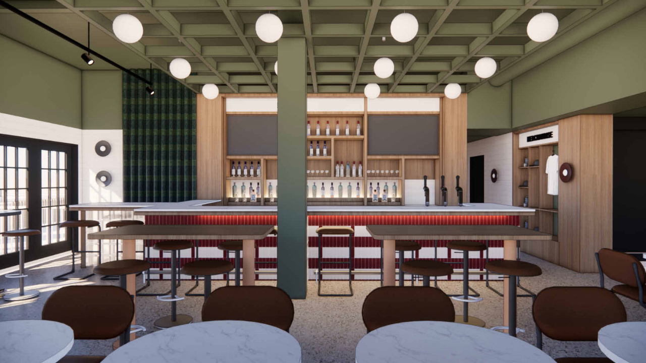 Rendering of the interior of the new Good Neighbour restaurant coming to Elgin Street this summer. Photo provided by Duong Hoang.