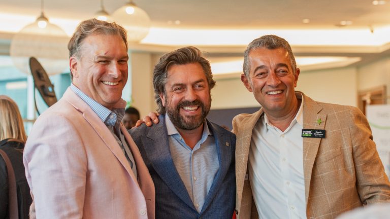 David Gourlay, Nyle Kelly of the Brookstreet Hotel, Kaveh Rikhtegar of the foundation at Brookstreet Hotel for the Taste for Hope - The Capital Culinary Clash June 3, 2025. Photo by Tia MacPherson.