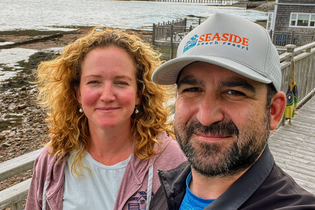 Leah Bartlett and Abe Greenspoon traded their civil service jobs to run Seaside Beach Resort in Saint Andrews, N.B. Photo courtesy of Seaside Beach Resort.