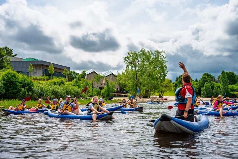Kayaking at Westboro Beach Club. Photo provided by Wilderness Tours.