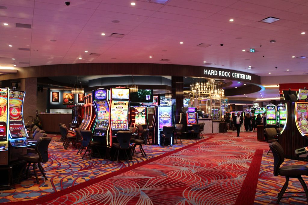 The Hard Rock Center Bar shares a space with the Hard Rock Café. Photo by Marissa Galko.