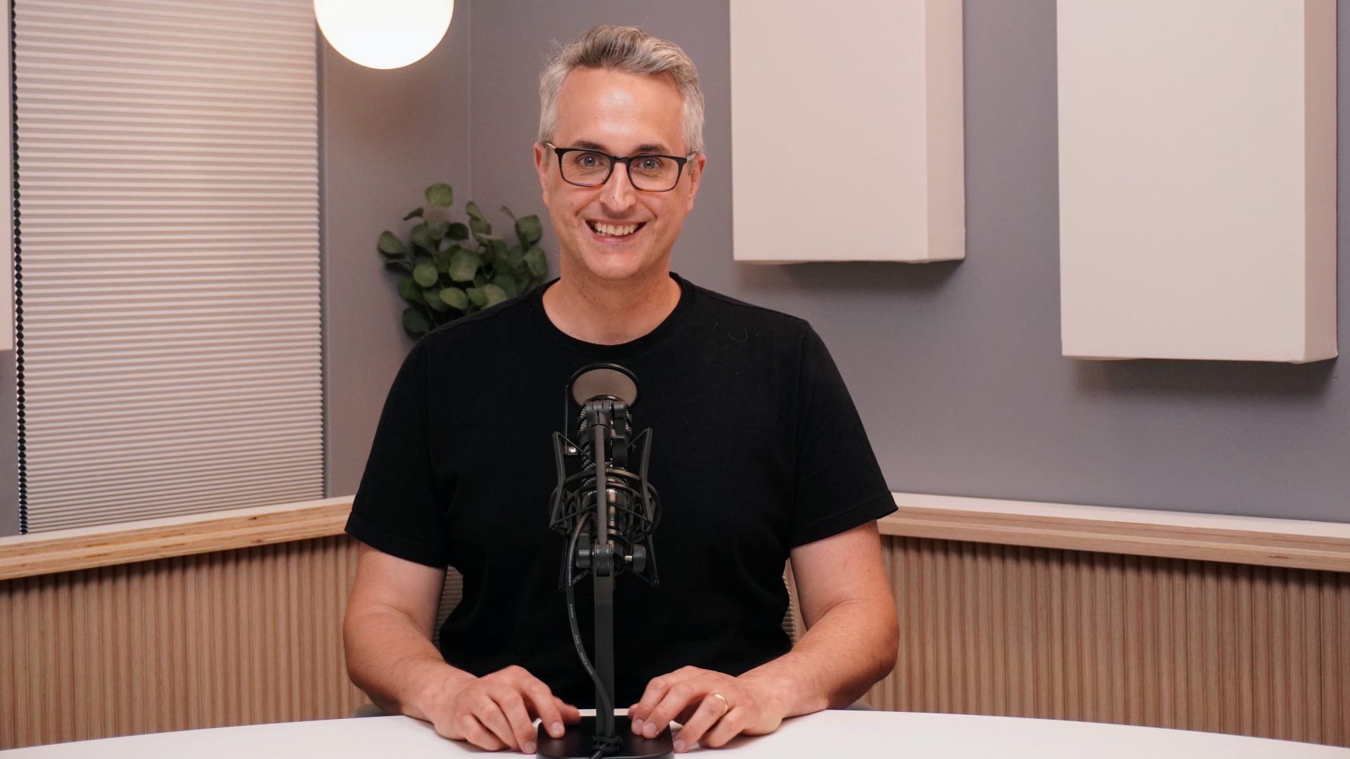 JP Davidson, founder of Pop Up Podcasting in their downtown Ottawa studio at 130 Albert Street.