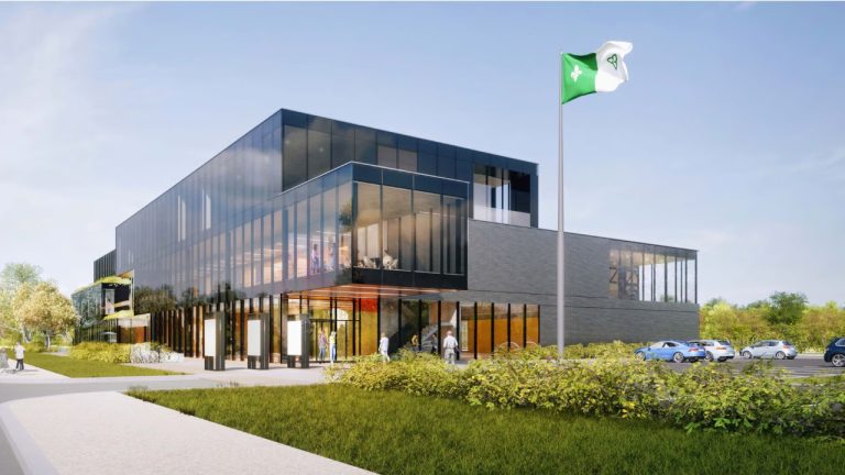 Rendering of the exterior of MIFO's new building on Carrière Street in Orléans.
