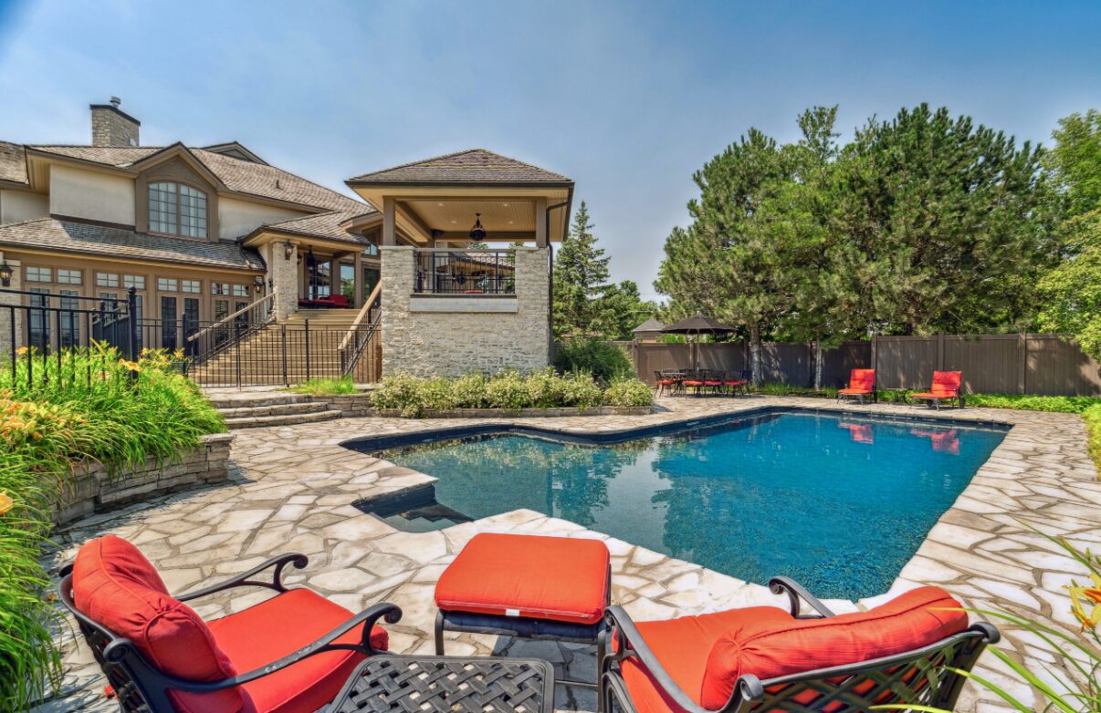 The pool of a Crystal Bay home, the most expensive residential property sold in Ottawa this year. Photo Credit: Marilyn Wilson Dream Properties Inc.