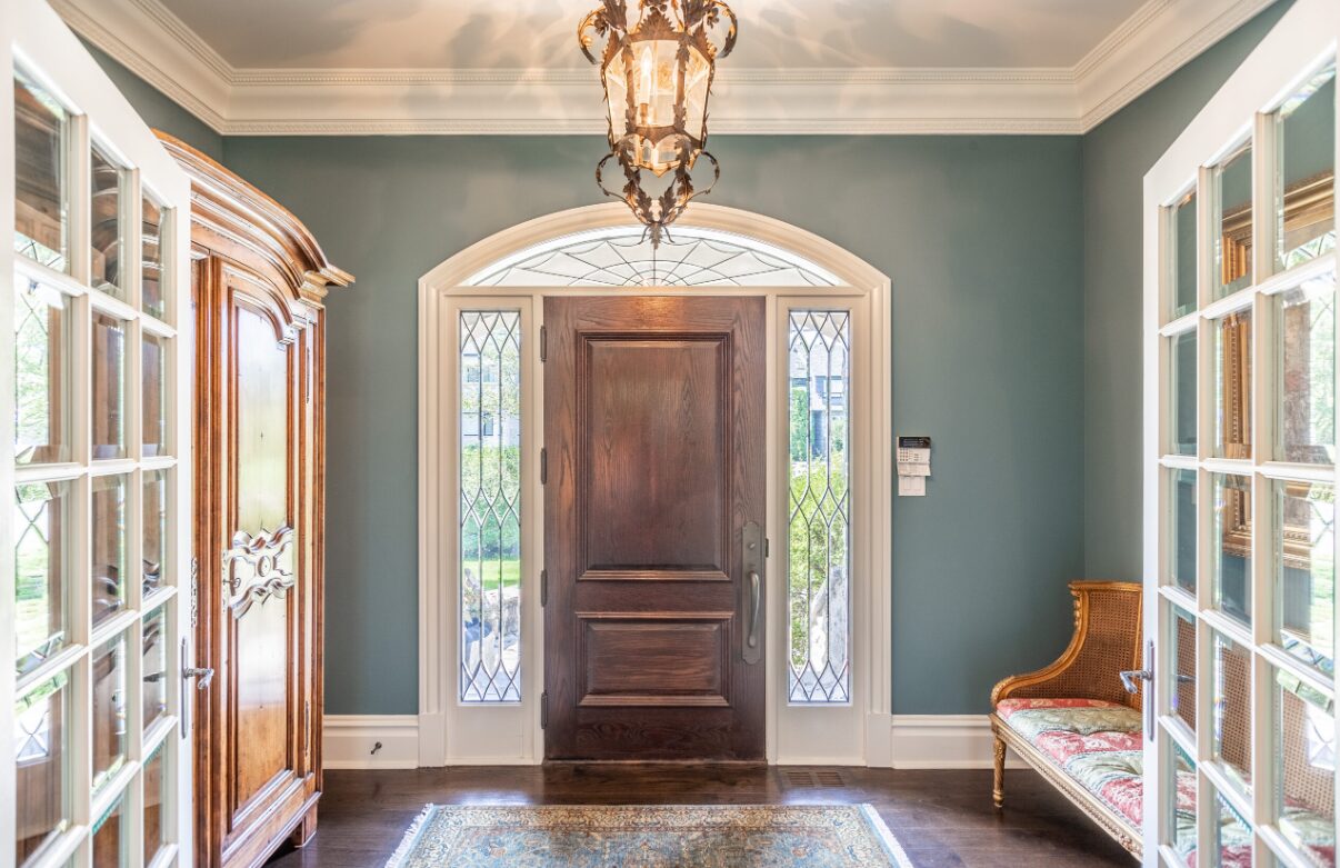 The entrance of a Crystal Bay home, the most expensive residential property sold in Ottawa this year. Photo Credit: Marilyn Wilson Dream Properties Inc.