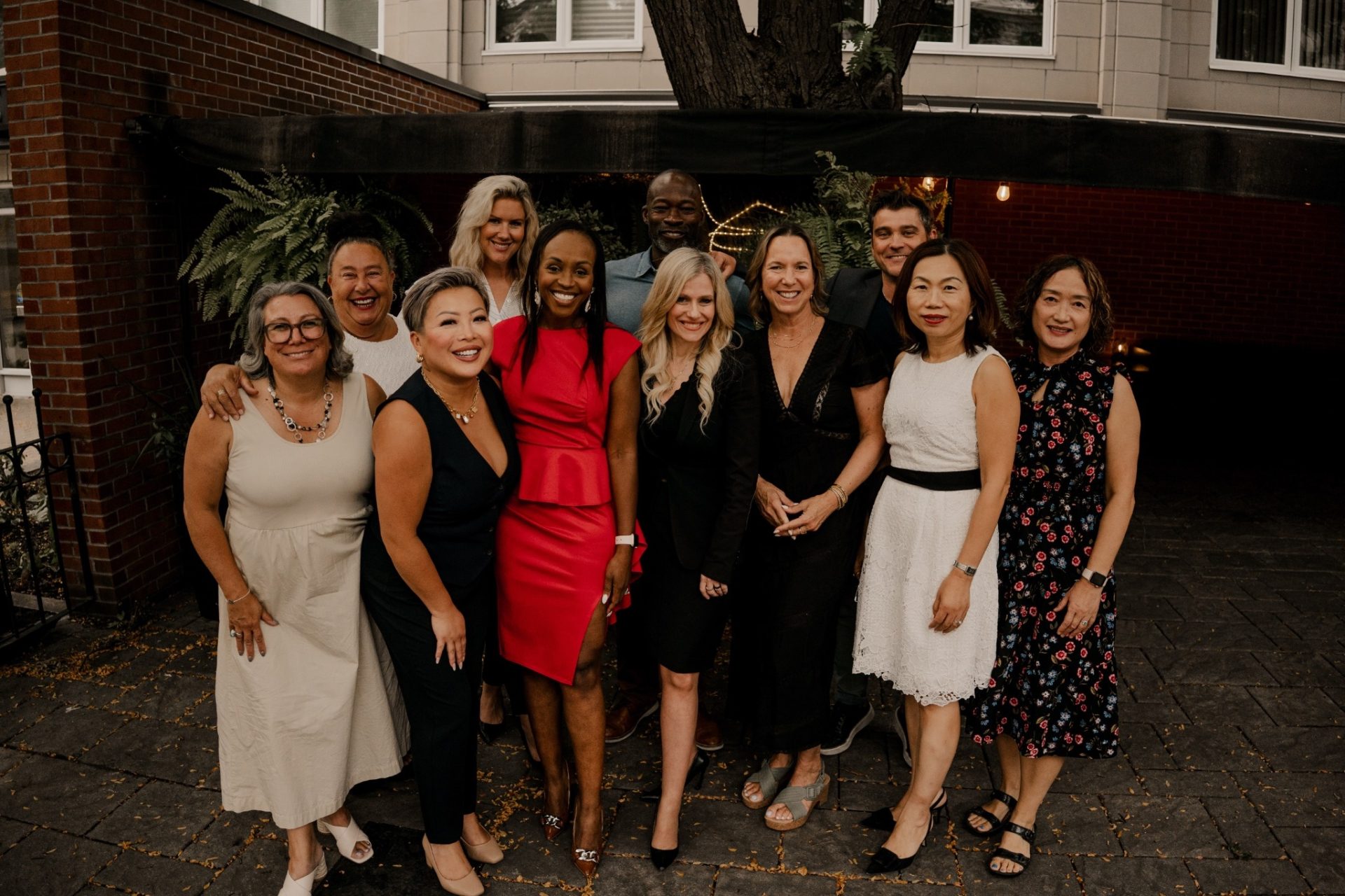 Delphine Haslé of Perley Health Foundation, Soula Burrell of Greater Ottawa Homebuilder's Association, Jenny Chen of Catalais Consulting Ltd., Jennifer Stewart of Syntax Strategic, Solange Tuyishime of Elevate International, Sonya Shorey of Invest Ottawa, Kwadwo Kyeremanteng of The Ottawa Hospital, Kathryn Tremblay of Altis Recruiting, Helen Tang of HT Realty, Jeff Todd of WCPD Inc., Wenying Yu of Shanghai ONE.