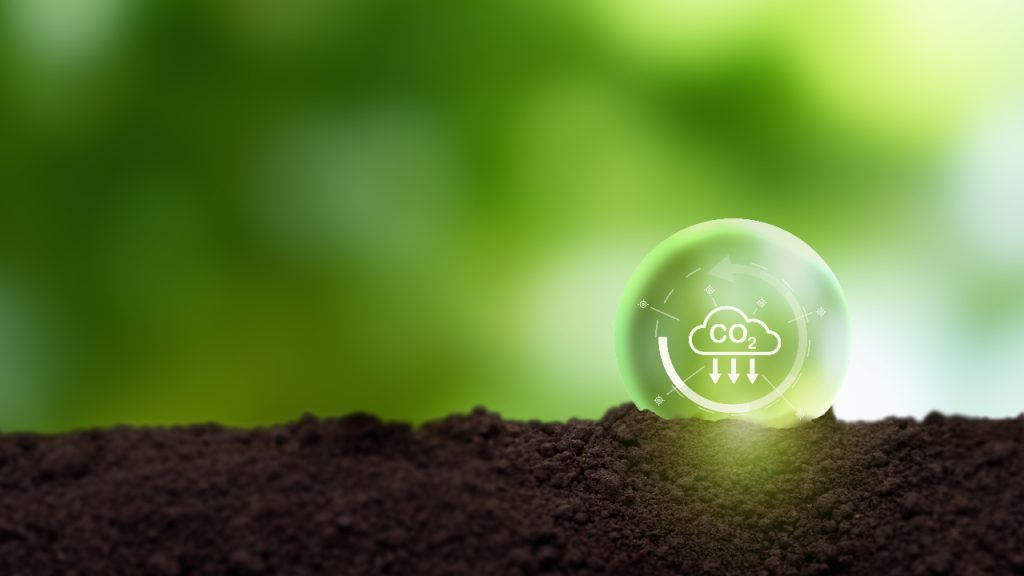 Carbon capture stock image