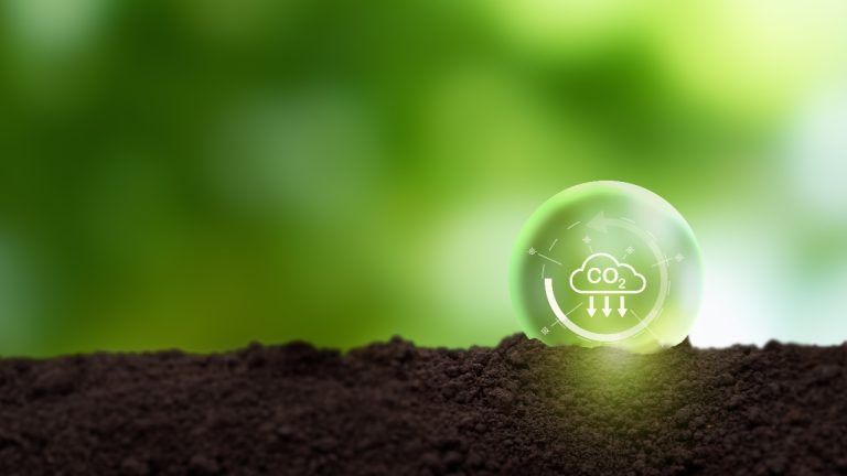 Carbon capture stock image