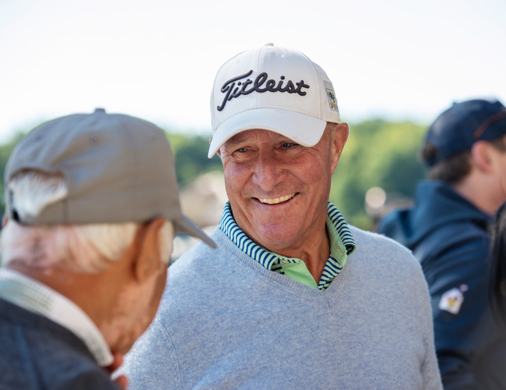 _TIA6300 Dan Hunt ( Senior Wealth Advisor - ScotiaMcLeod® ) chatting with Dr. Jaideep Lal after registration, at The World Partnership Golf, Camelot Golf and Country Club, September 8th, 2025