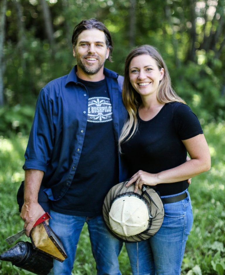 Marianne and Matt Gee, co-owners of Gees Bees. Photo by Marianne Rothbauer/Rothbauer Studio.