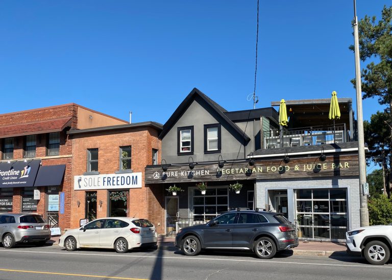Several Westboro restaurants, including vegetarian Pure Kitchen, have rooftop patios. Photo by Laura Byrne Paquet.