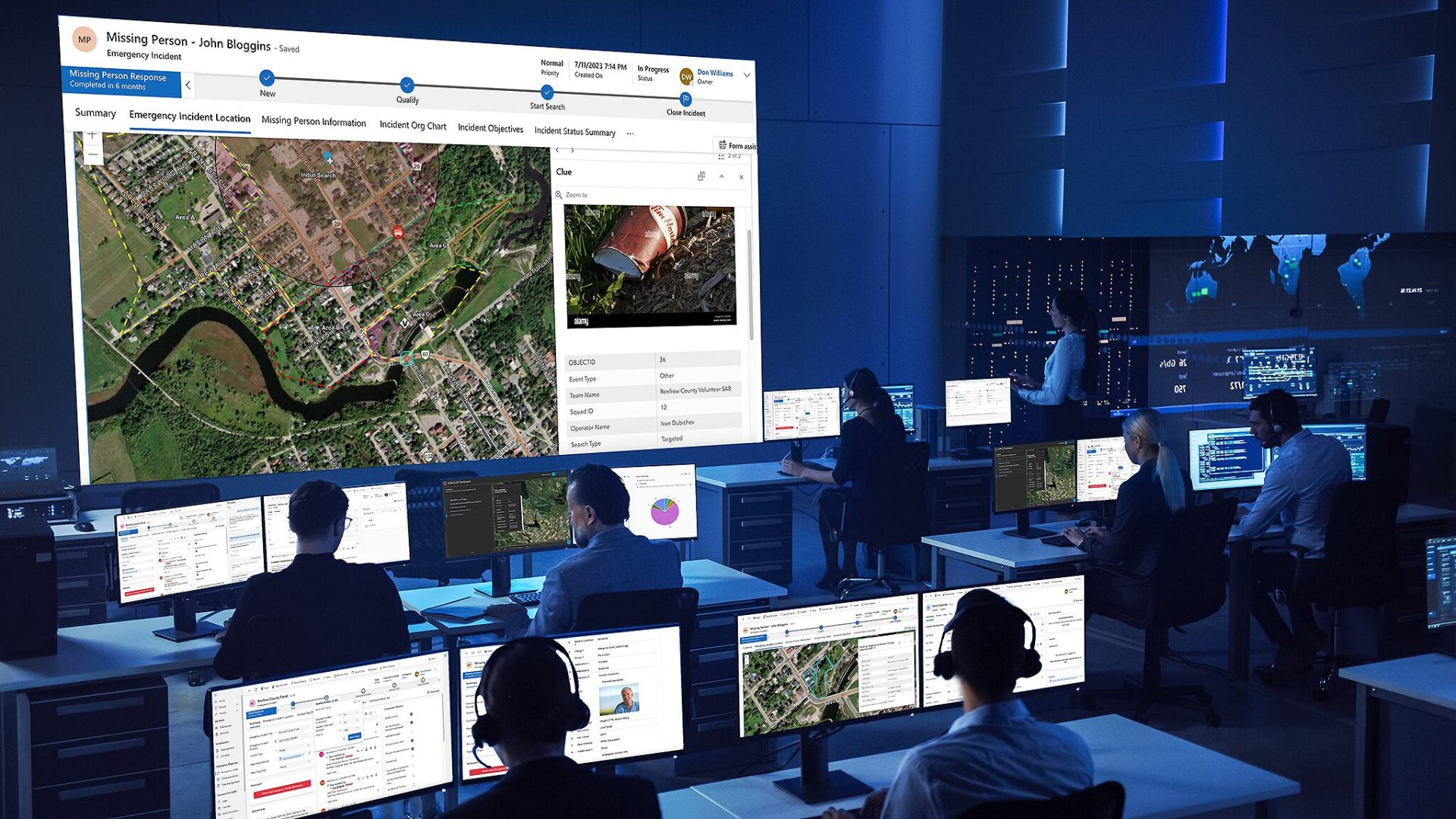 CounterCrisis tech's command centre. Image supplied