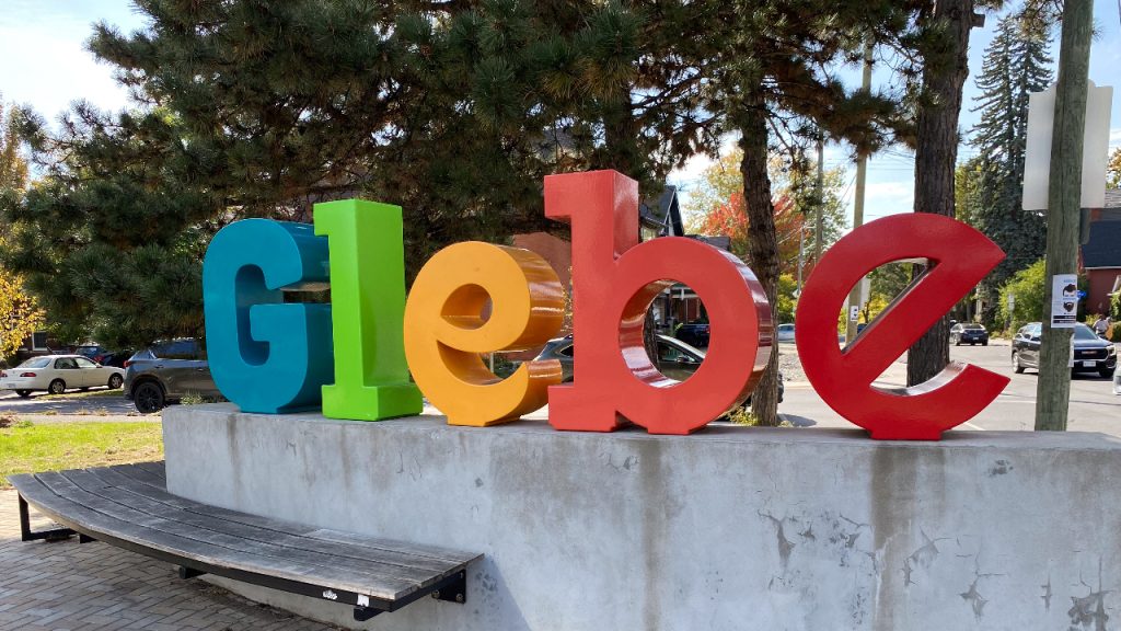 This sign by the Bank Street bridge over the Rideau Canal leaves visitors in no doubt about the neighbourhood they’re visiting. Photo by Laura Byrne Paquet.