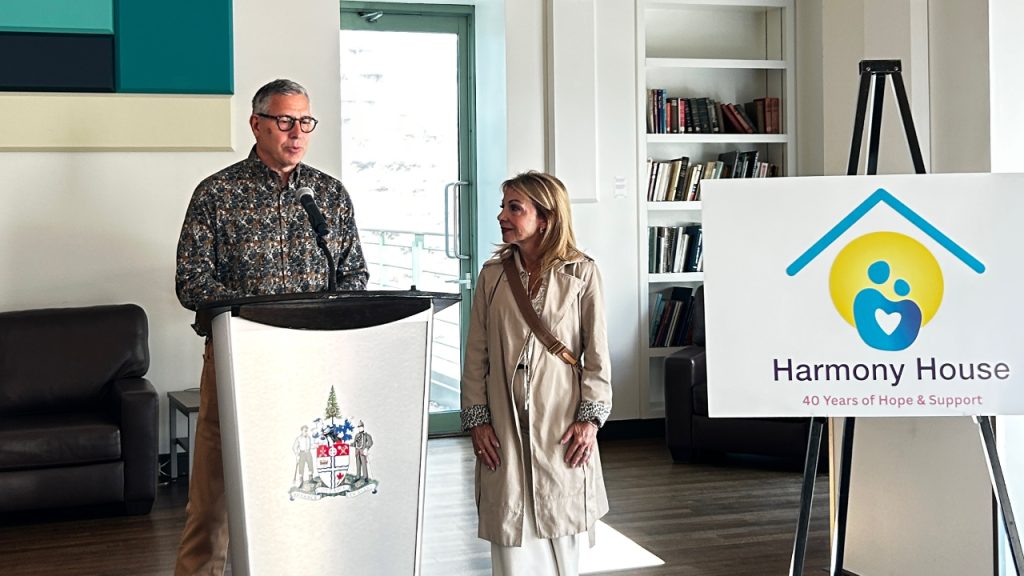 John and Pina Sicard donated $120,000 with a matching pledge to Ottawa's Harmony House last week. Photo supplied.