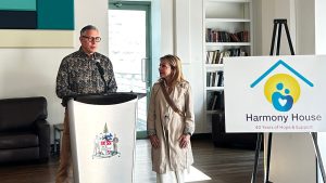 John and Pina Sicard donated $120,000 with a matching pledge to Ottawa's Harmony House last week. Photo supplied.