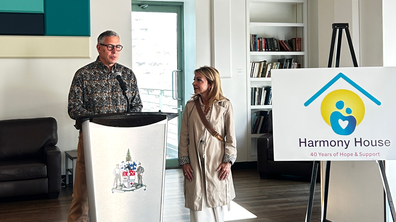 John and Pina Sicard donated $120,000 with a matching pledge to Ottawa's Harmony House last week. Photo supplied.