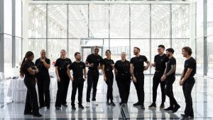 Harrison Staffing CEO Danny Murrell (fifth from left) is bringing his Toronto-based event staffing firm to Ottawa. Photo supplied.