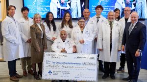 The Singhal Family donated $20 million to The Ottawa Hospital Foundation on Thursday. Photo credit to Miv Fournier, Miv Photography Inc.