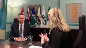 Mayor Mark Sutcliffe sat down with OBJ reporter Marissa Galko on Wednesday, Dec. 17. Photo by Rachel Bender Kerbel.