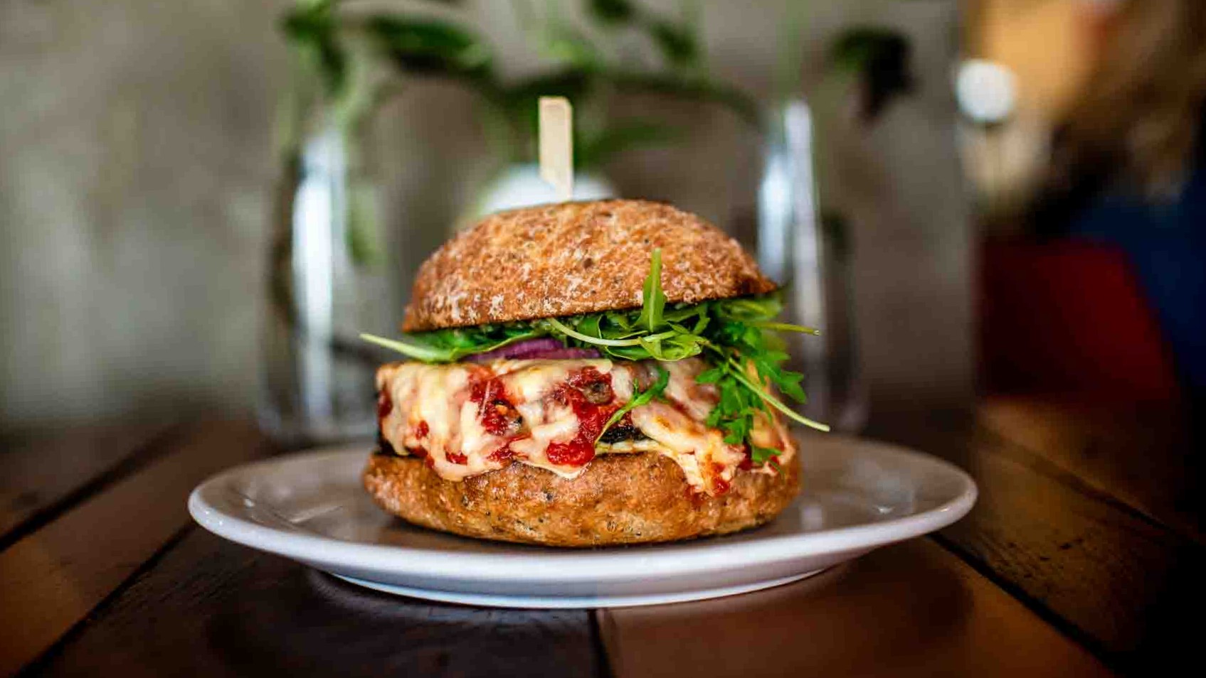Art-Is-In Bakery's Meatball Madness burger. Photo credit: United Way East Ontario