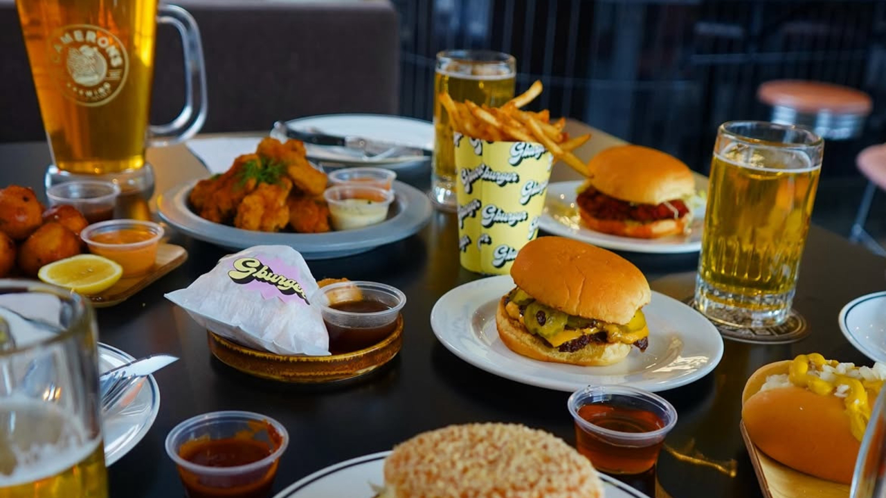 Food and drinks at Gburger. Photo from Gburger on Instagram.