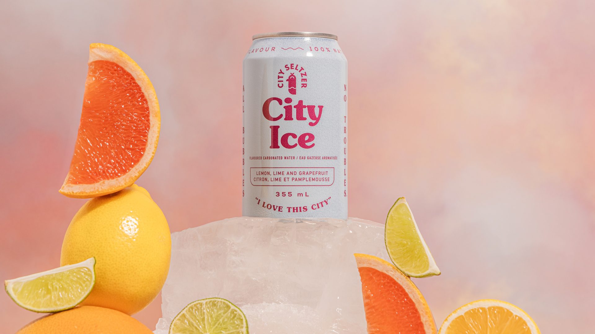 City Seltzer collaborated with viral hockey romance series Heated Rivalry to create a custom drink called City Ice. Photo by Marianne Rothbauer