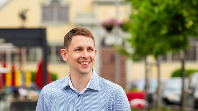 Brock Murray, co-founder and COO of Ottawa-based marketing firm seoplus+, near his office at Lansdowne Park. Photo supplied.