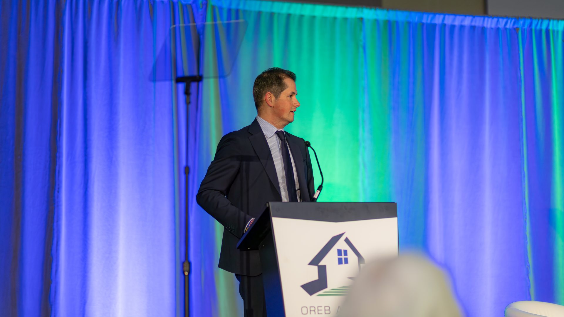 David Coletto, CEO of Abacus Data, at the OREB 2026 Housing Symposium on Jan. 16. Photo credit: Michael Mackinnon, OREB