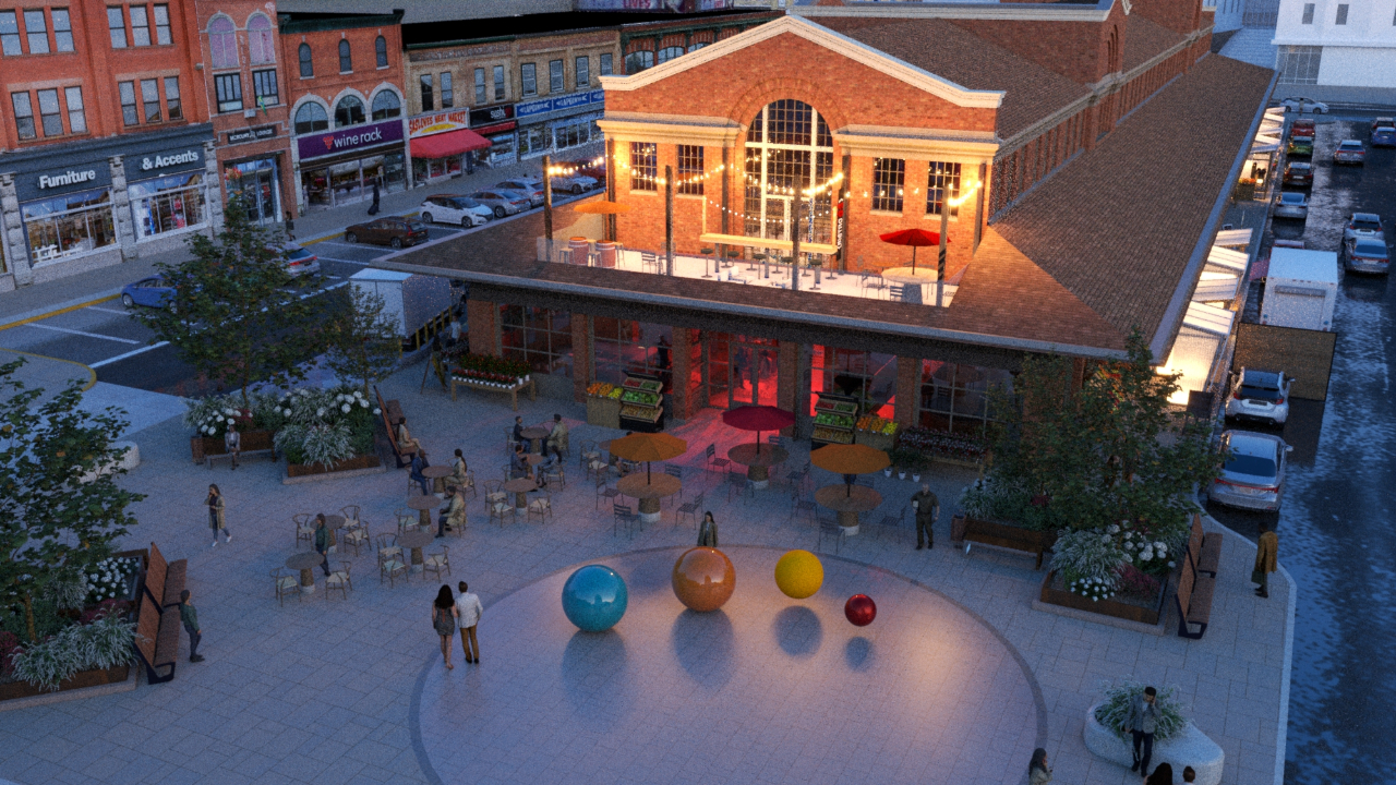 Rendering for ByWard Market. Supplied by the City of Ottawa.