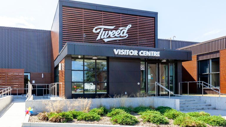 Tweed visitor centre stock image