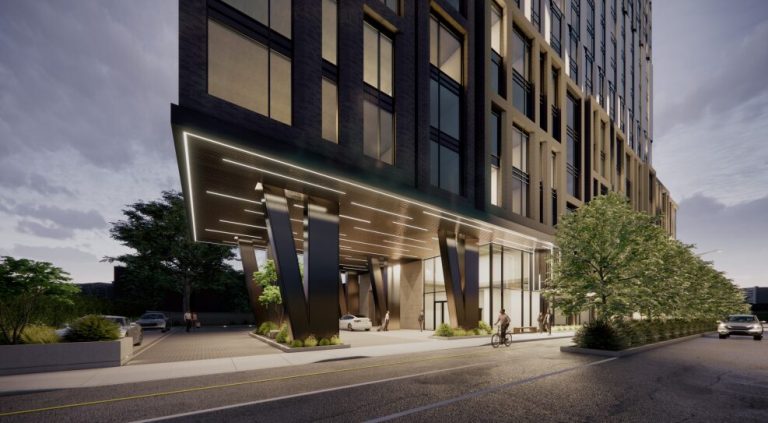 Rendering of a development proposal from Minto for 178-200 Isabella St. Photo credit: Project1 Studio